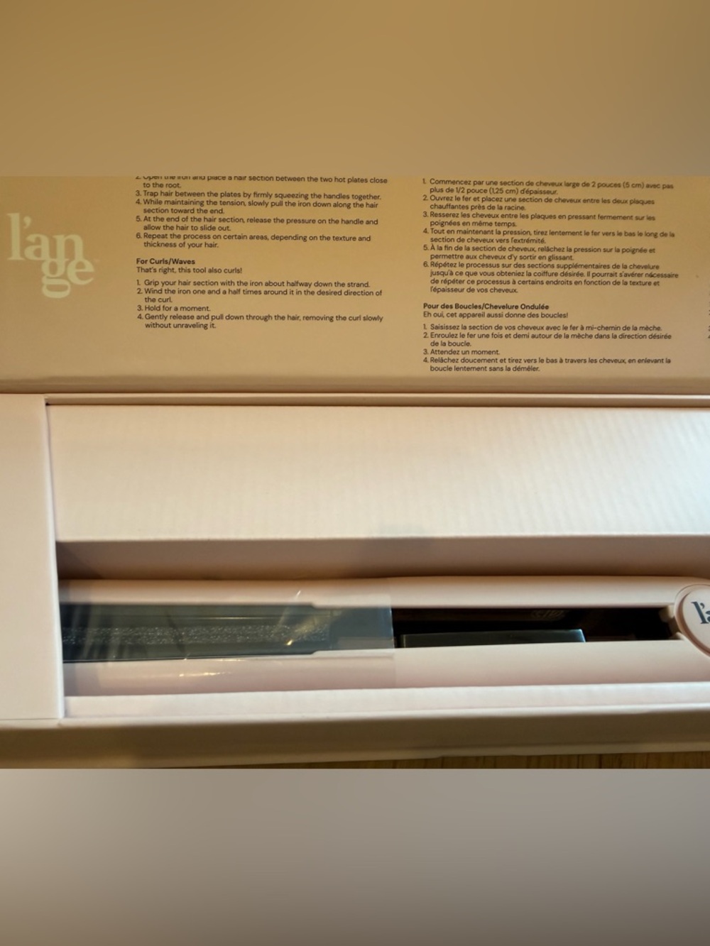 Lange Blush Pink Hair Straightener - Picture 3 of 4